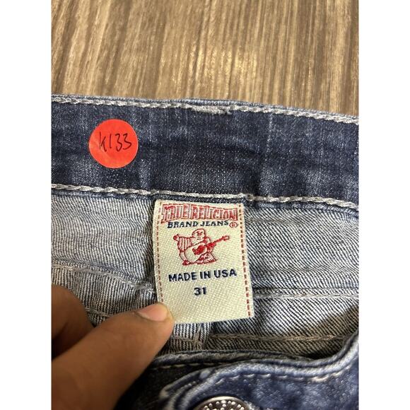 True Religion Womans Jeans Size 31 Straight 31x25 Custom Leg - Picture 9 of 14